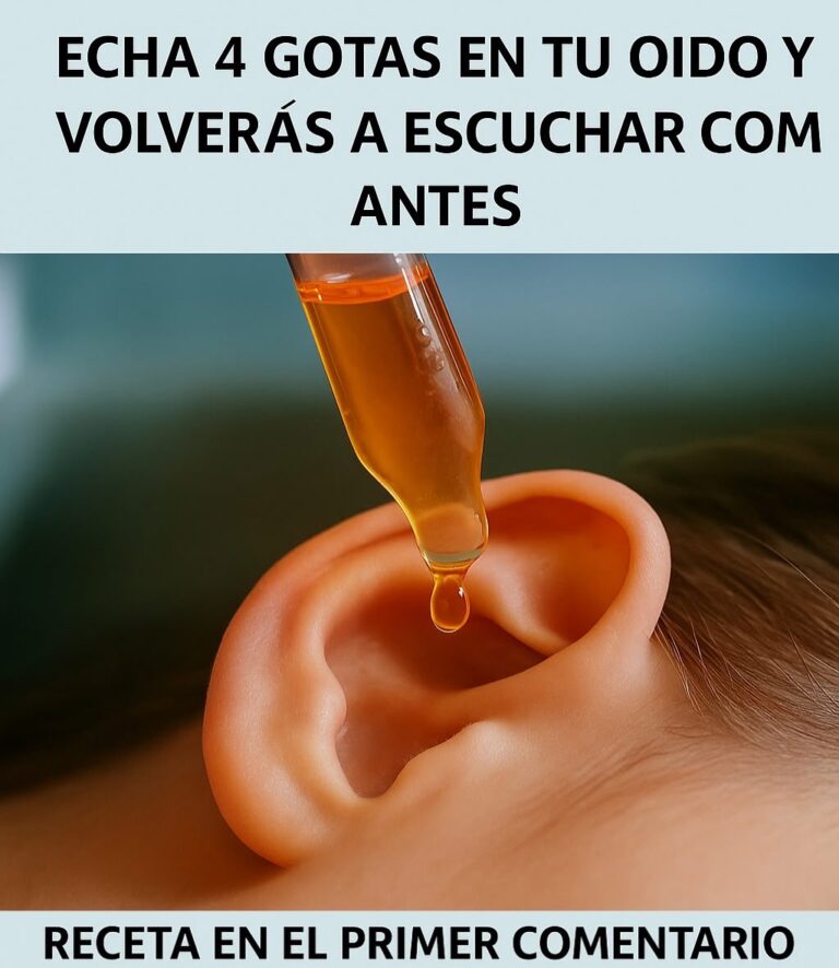 Echa 4 gotas en tu oído y volverás a escuchar