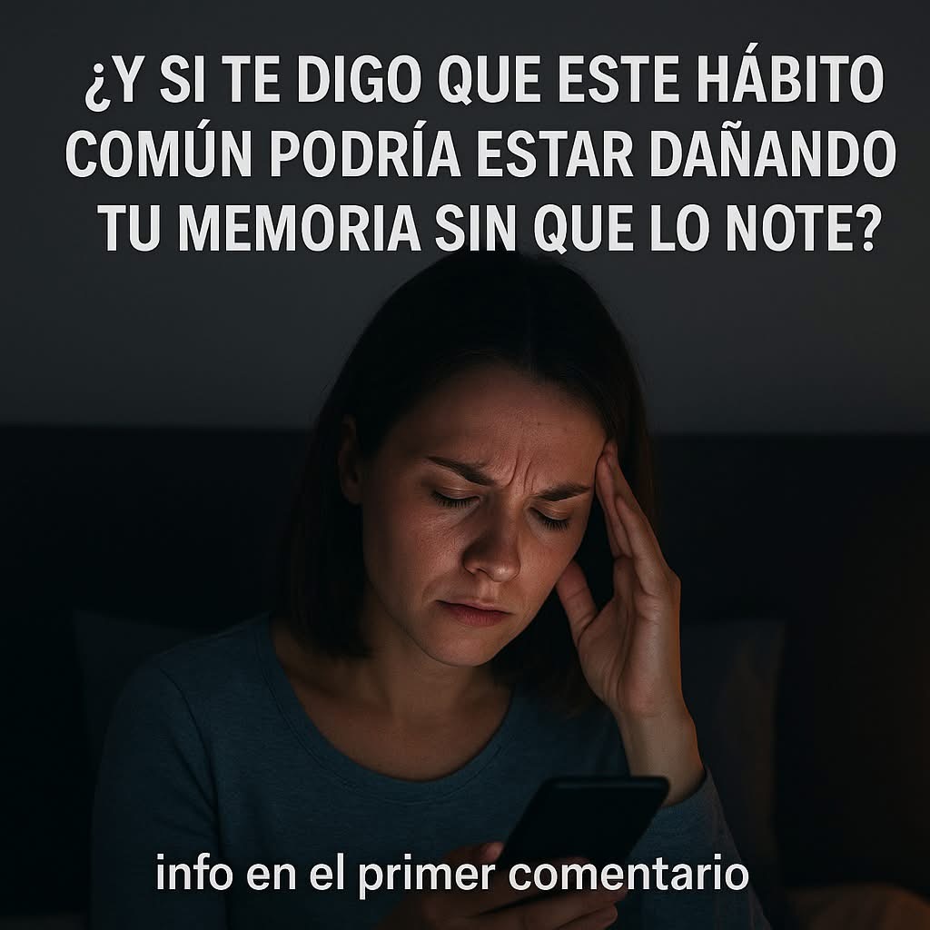 ¿Y si te digo que este hábito común podría estar dañando tu memoria sin que lo notes?
