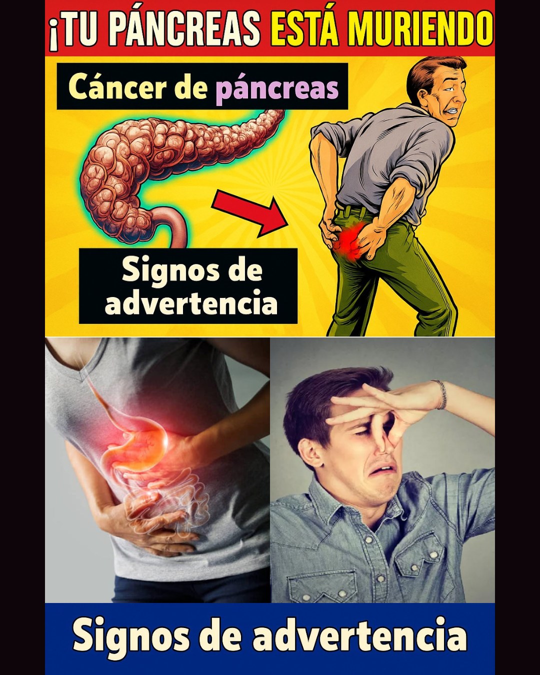 8 síntomas de cáncer de páncreas que te sorprenderán