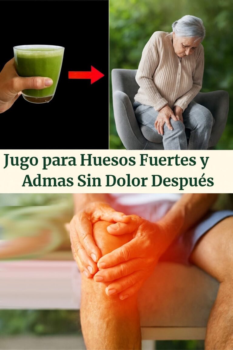 Jugo natural para fortalecer huesos y aliviar las rodillas