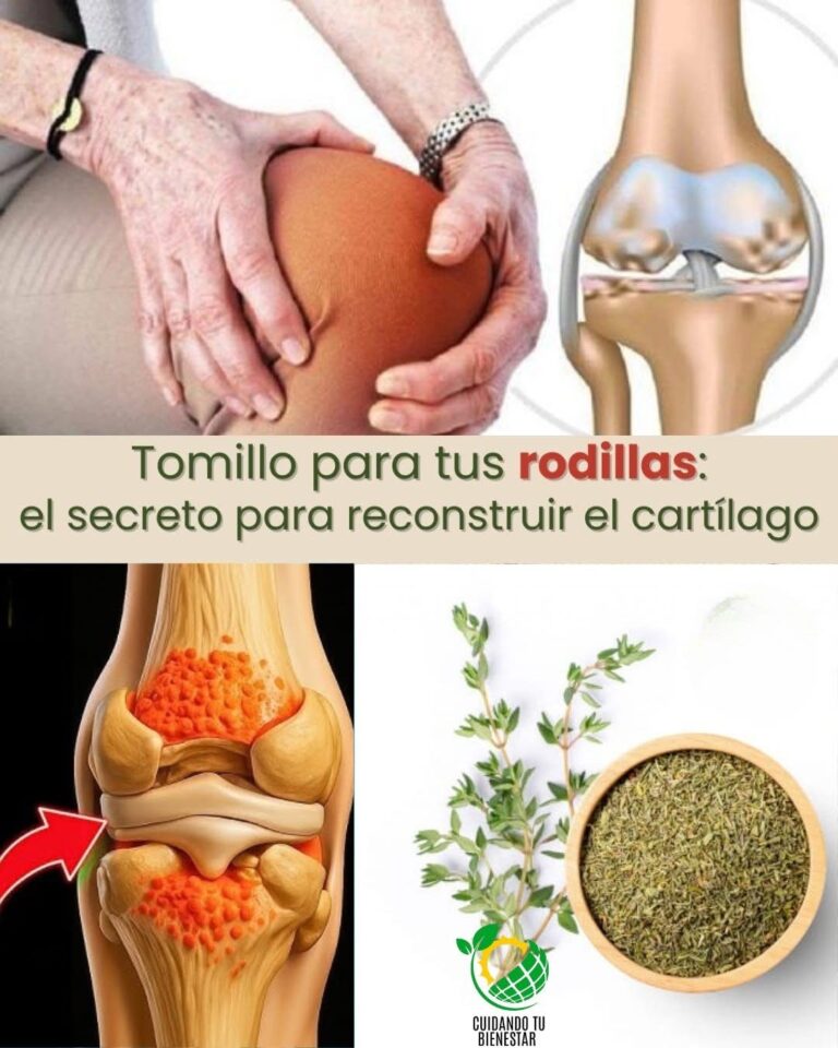 Tomillo para reconstruir el cartílago de la rodilla