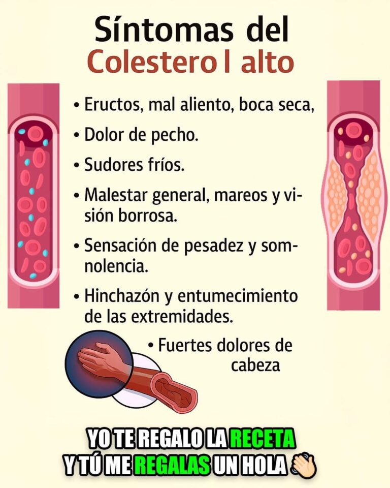 Síntomas del colesterol alto: señales que tu cuerpo puede mostrar