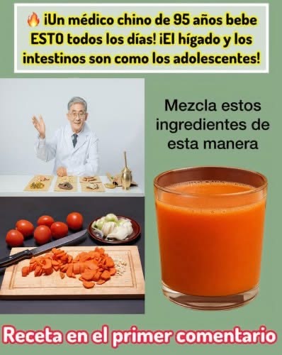 El poderoso jugo de tomate, zanahoria y ajo que revitaliza tu hígado e intestinos
