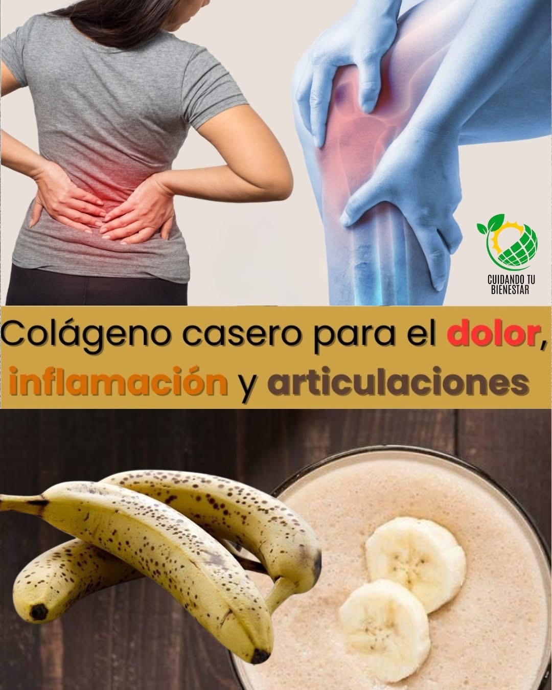 Colágeno casero para el dolor, inflamación y articulaciones
