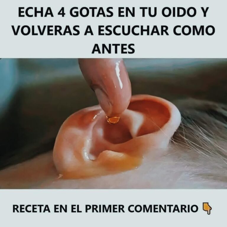4 gotas en tu oído y volverás a escuchar como antes