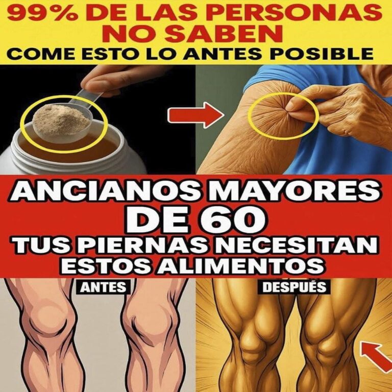 Tres bebidas naturales para fortalecer las piernas en personas mayores