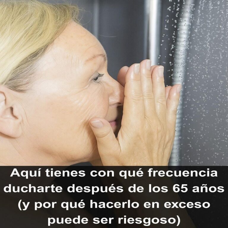 Frecuencia de duchas después de los 65 años