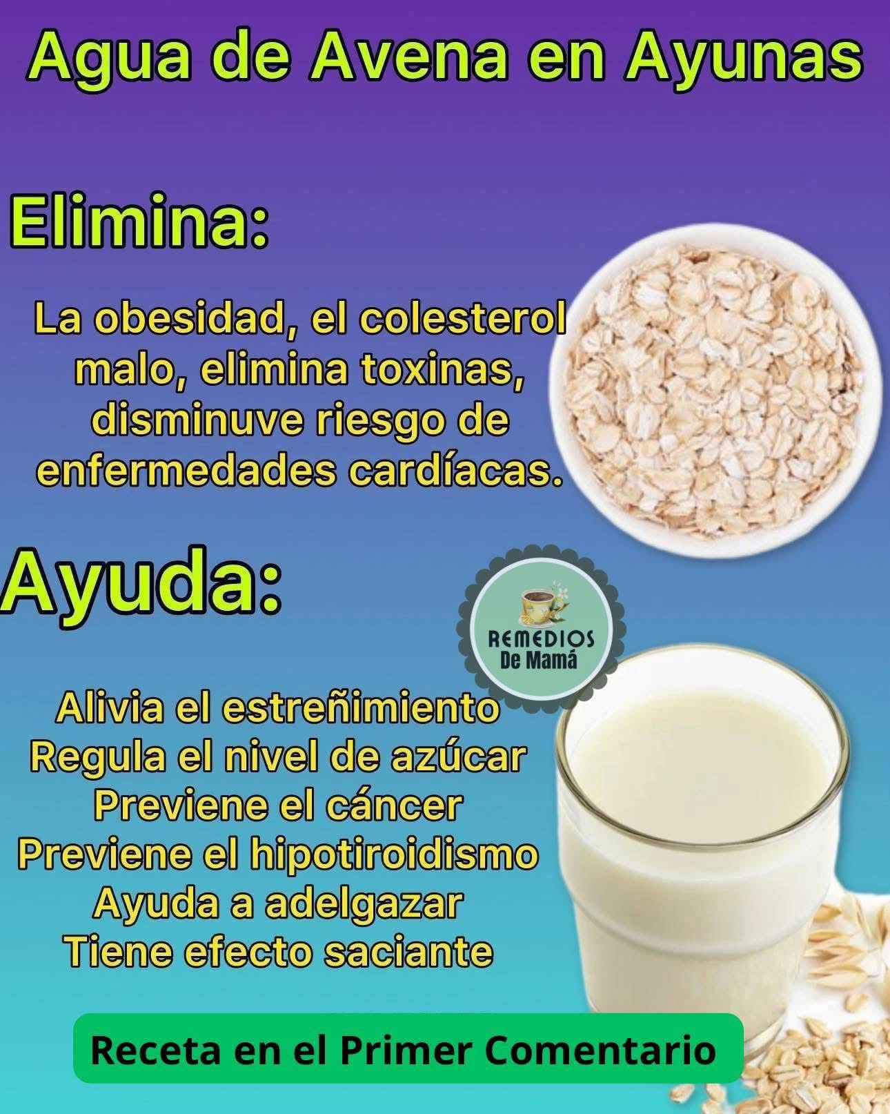 Esto le pasa a tu cuerpo cuando tomas 2 vasos de agua de avena en ayunas cada mañana