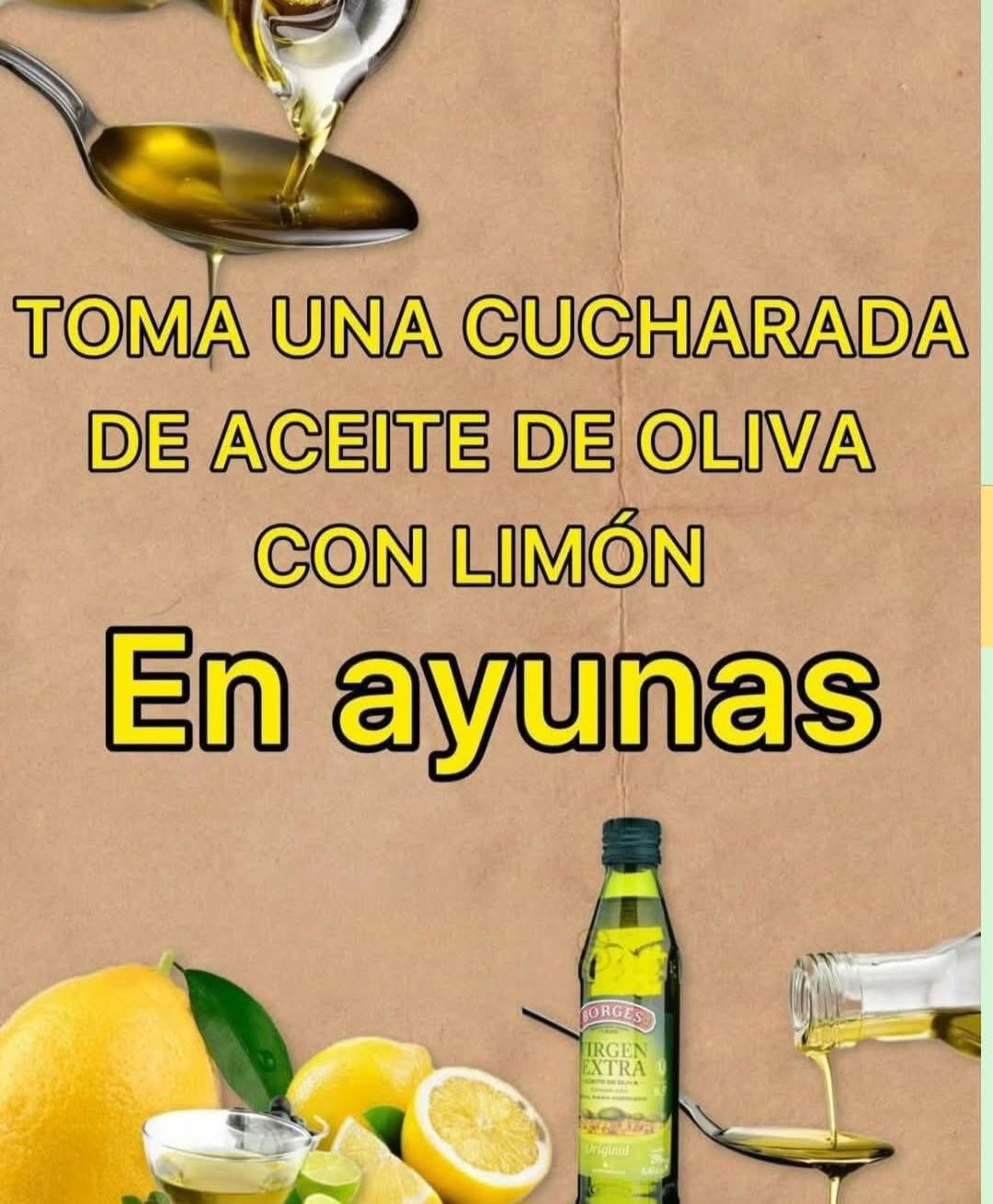 Qué pasa si tomas una cucharada de aceite de oliva con limón en ayunas