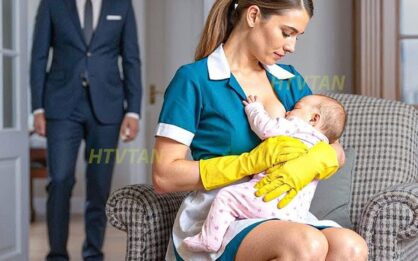 Millonario encontró a su empleada amamantando a su bebé y tomó una decisión que nadie esperaba img