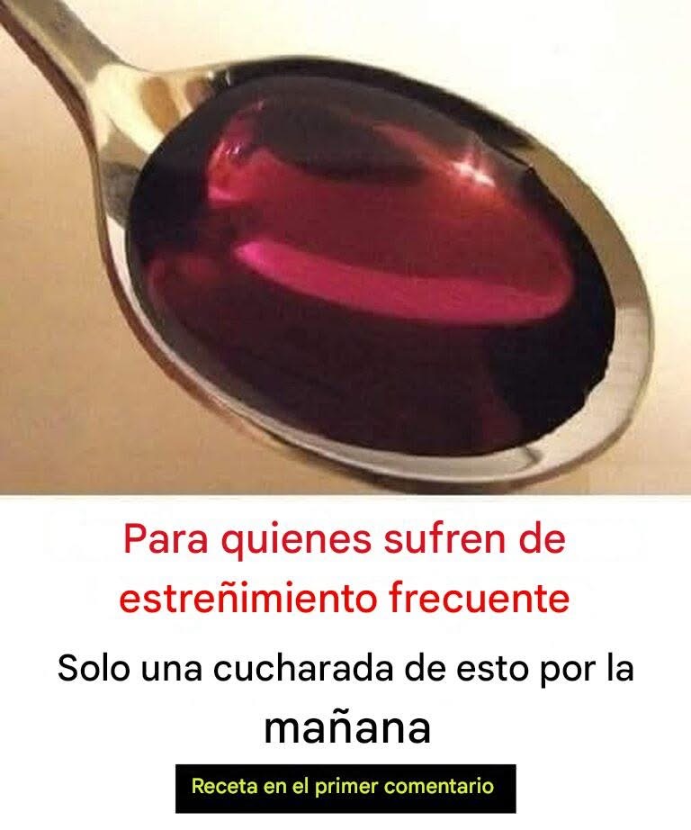 Solo una cucharada y correrás al baño: un remedio natural para aliviar el estreñimiento