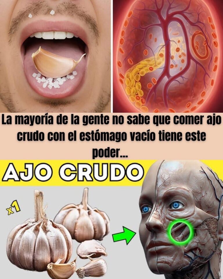 La mayoría de la gente no sabe que comer ajo crudo con el estómago vacío…