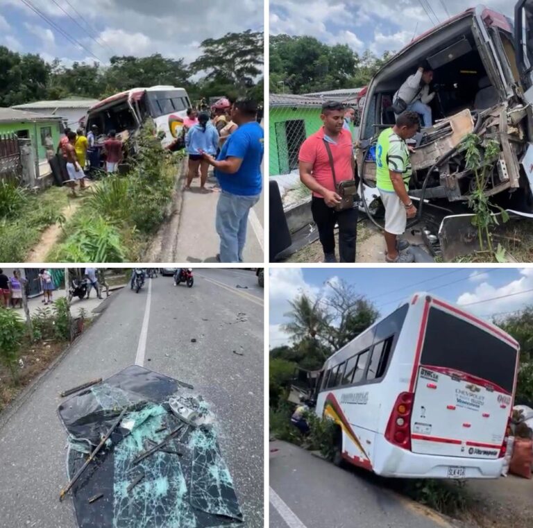 “Estamos vivos de milagro”: bus se salió de la vía y casi termina dentro de una vivienda
