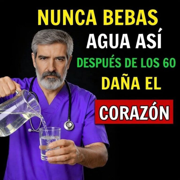 Cardiólogos advierten: la forma en que bebes agua después de los 60 puede afectar tu corazón