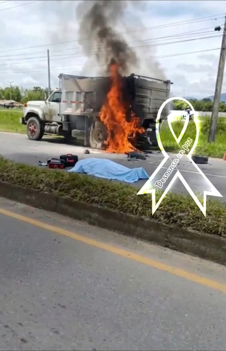 Tragedia en la vía Jamundí–Cali: motociclista muere tras fuerte choque con volqueta