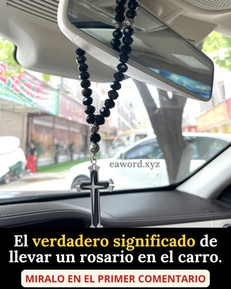 El verdadero significado de llevar un rosario en el carro (y por qué muchos lo hacen)
