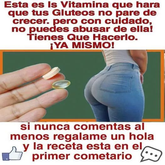 🍑 ¿Una vitamina que hace crecer los glúteos? Esto es lo que nadie te dice