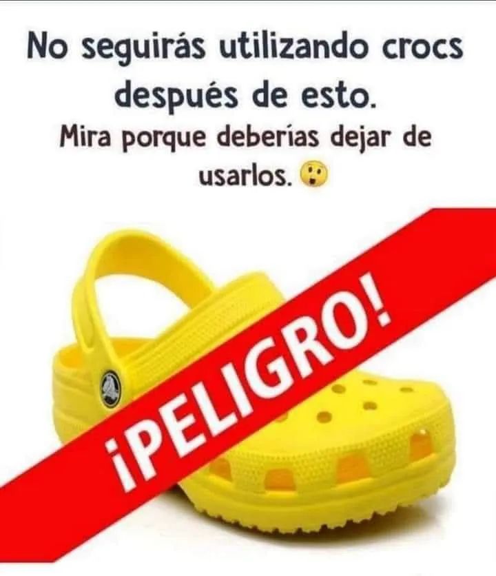 😳 ¿Dejarías de usar Crocs después de leer esto?