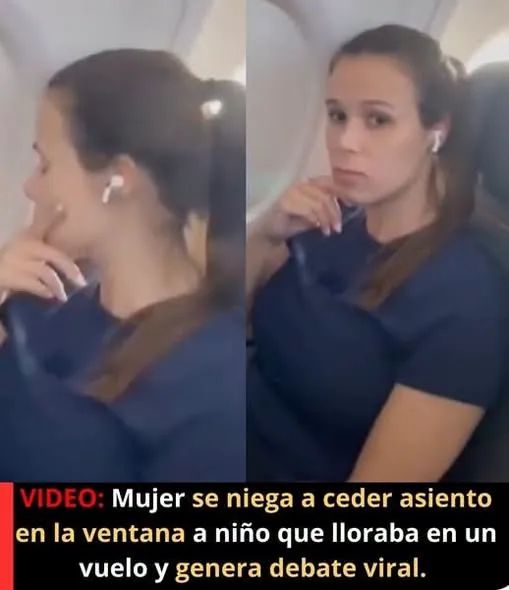 ✈️ Pasajera se niega a ceder su asiento a un niño y desata intenso debate en redes