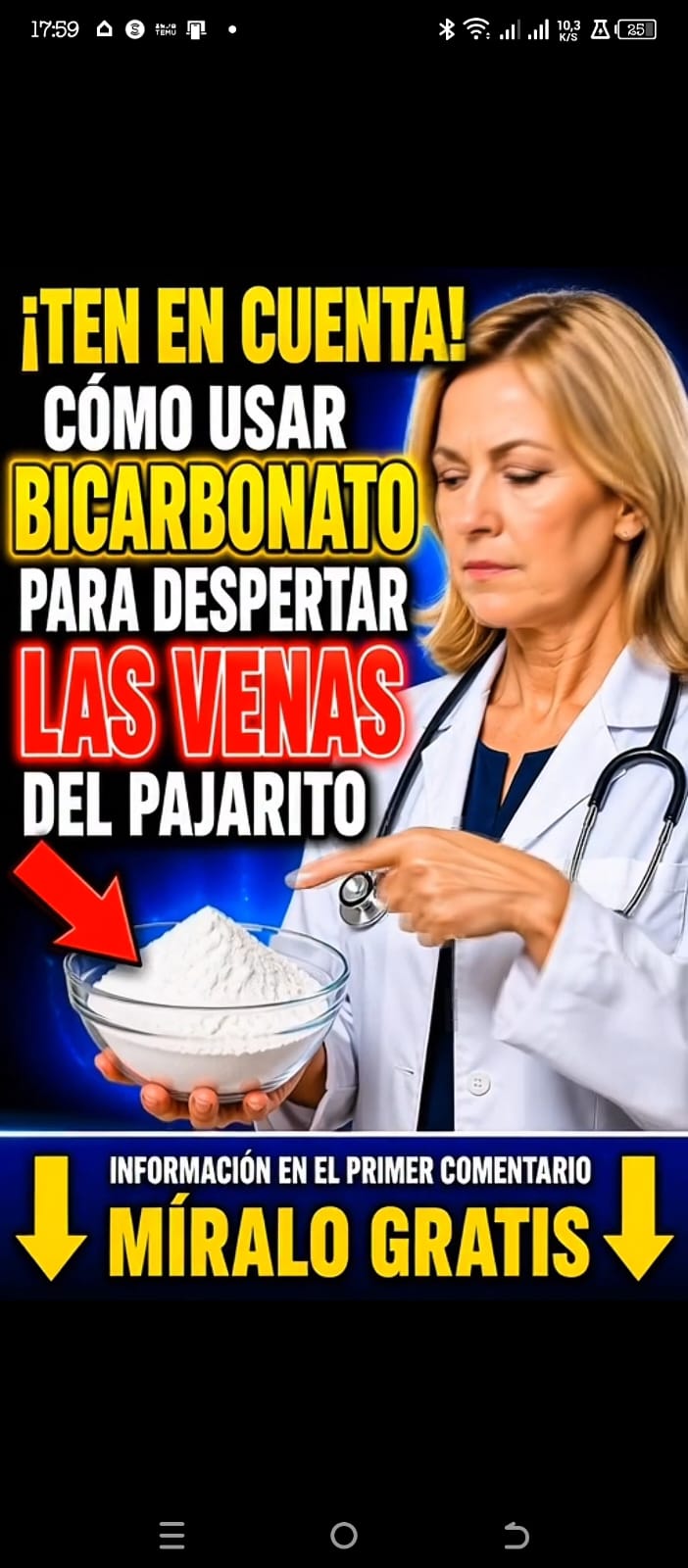 ⚠️ Bicarbonato y salud masculina: lo que muchos están haciendo (y lo que debes saber)