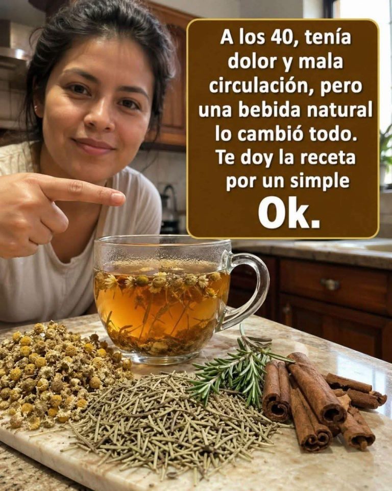🌿 Bebida natural para el dolor y la circulación: ¿realmente funciona?