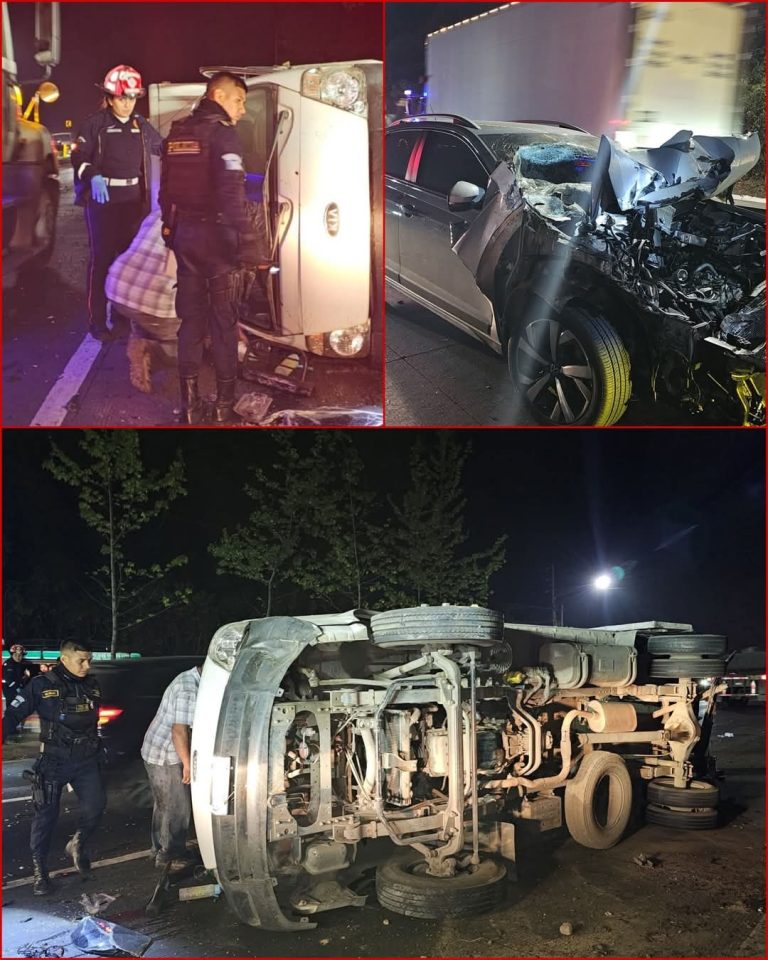 🚨 Aparatoso accidente en Ruta Interamericana deja varios heridos