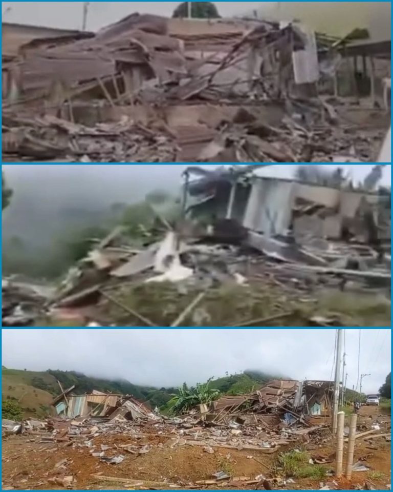 🚨 Terror en Cauca: una fuerte explosión destruyó viviendas y dejó escenas de desesperación en plena madrugada