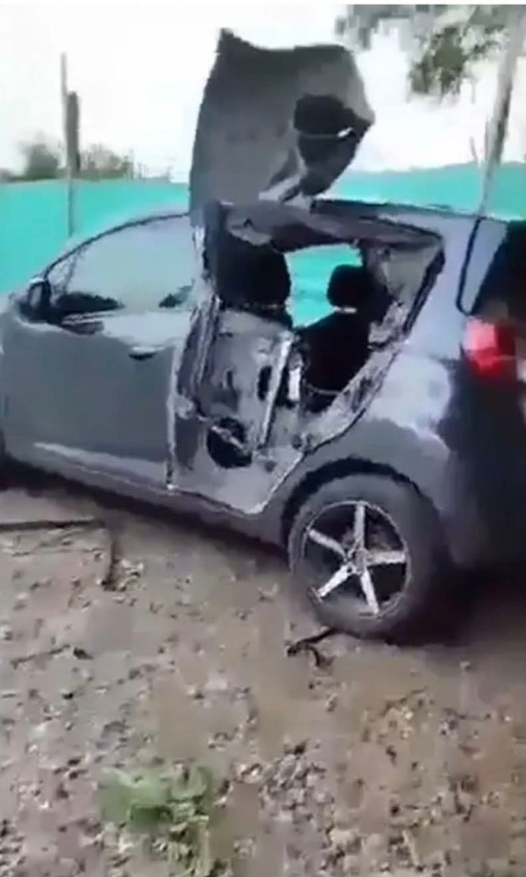 Momentos de terror: dron explosivo impactó vehículo civil durante hostigamiento armado