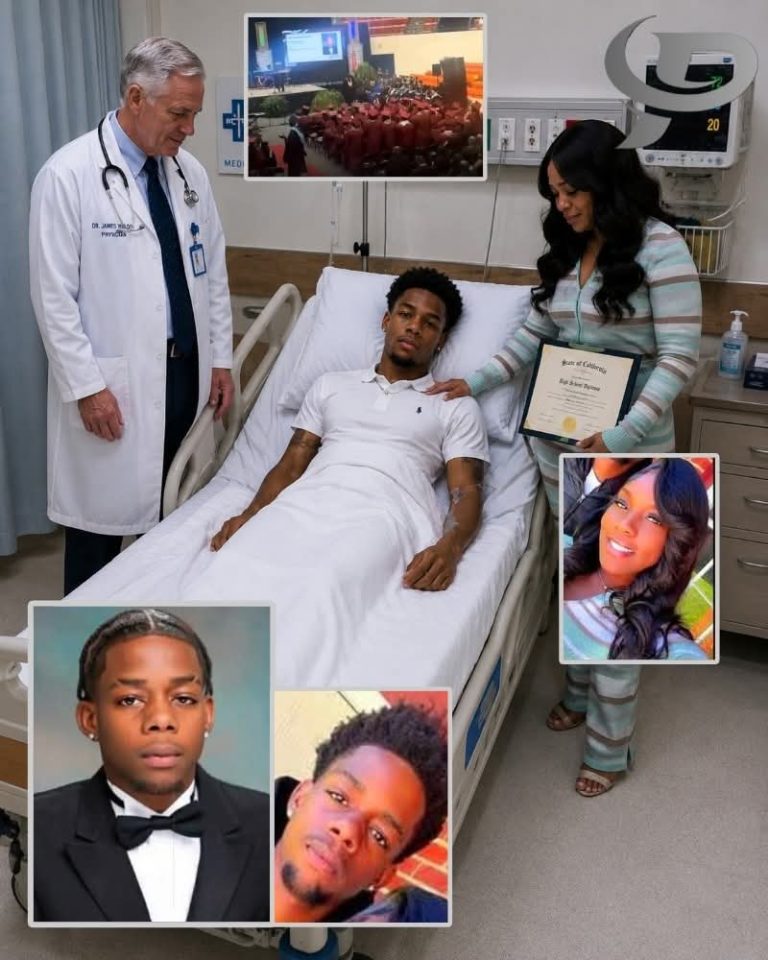 💔 Madre recibe diploma de su hijo hospitalizado tras tiroteo antes del prom