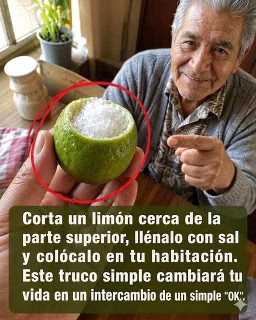 🍋 El truco del limón con sal que miles están usando dentro de su habitación