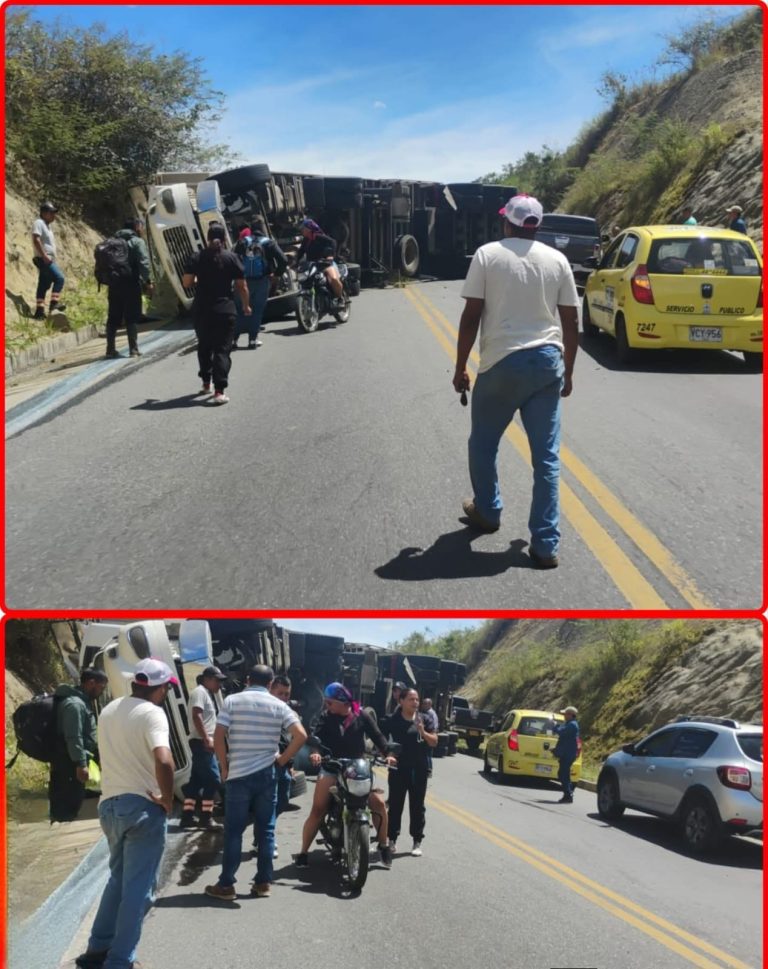 🚨 Aparatoso accidente paraliza importante vía entre Rosas y El Bordo, Cauca