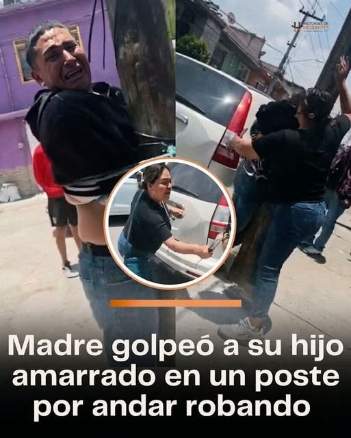 Madre golpeó a su hijo adulto tras acusaciones de robo y el video se volvió viral