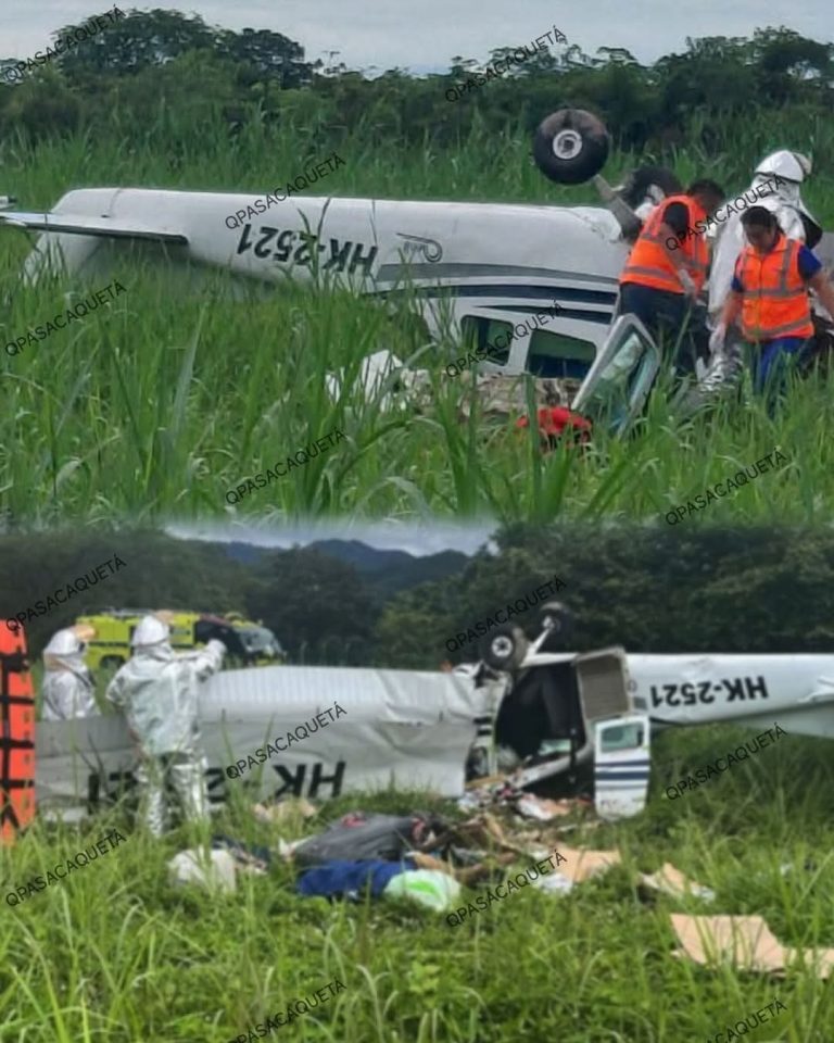 Investigan accidente aéreo cerca del aeropuerto Vanguardia en Villavicencio