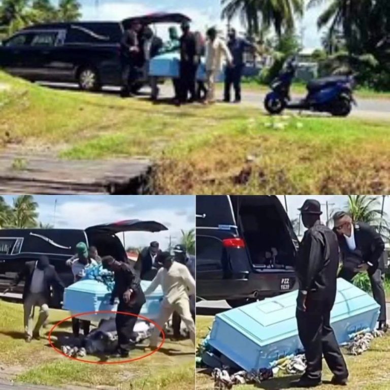 Impactante momento: ataúd cae durante un cortejo fúnebre y las imágenes se vuelven virales en redes sociales