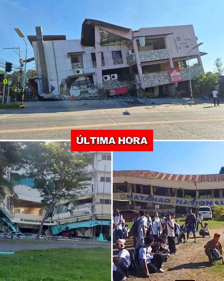 Terremoto de magnitud 7.8 sacude Mindanao, Filipinas: edificios colapsados, muertos y graves daños en infraestructura