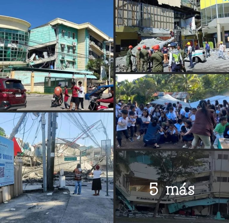 Terremoto de magnitud 7.8 en Filipinas deja al menos 32 fallecidos y más de 200 heridos