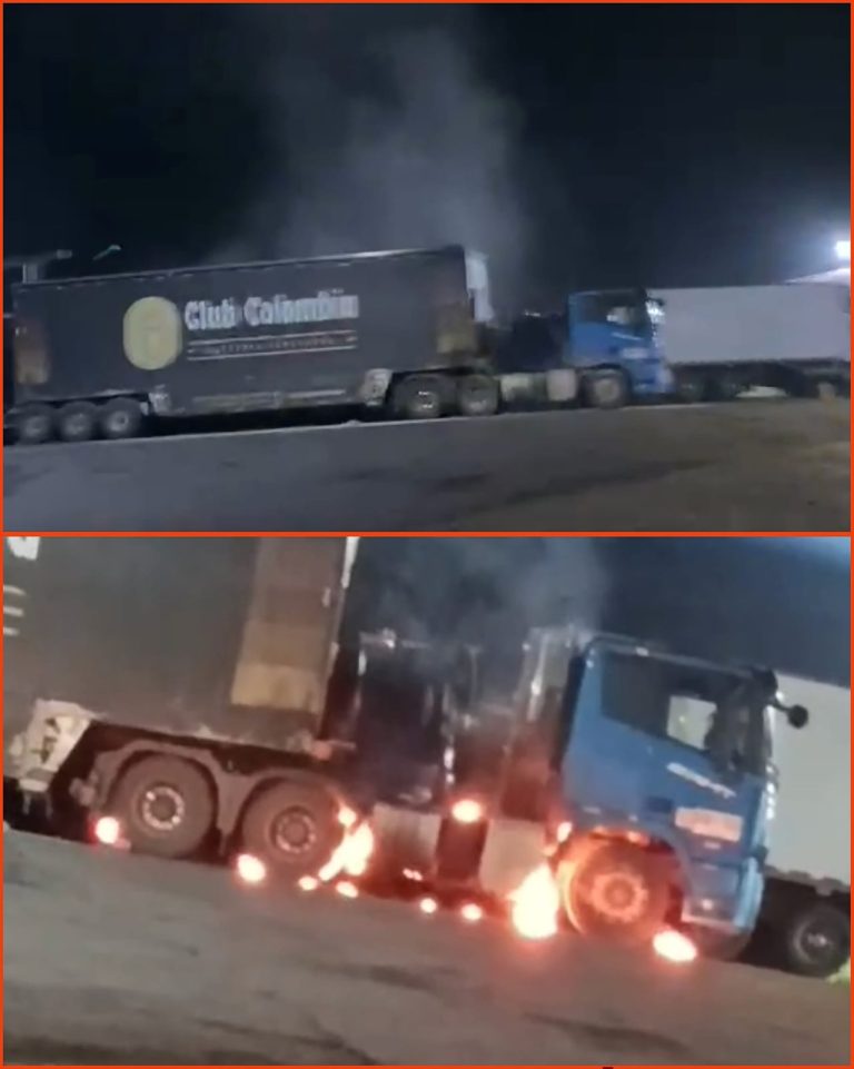 Denuncian presencia de hombres armados en la vía Timbío–Popayán e intento de incinerar una tractomula