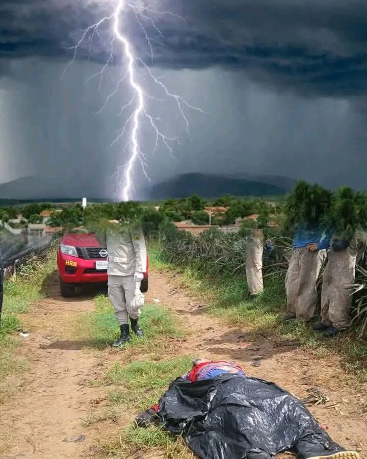 Trabajador muere tras ser impactado por un rayo en campo agrícola de Atlántida