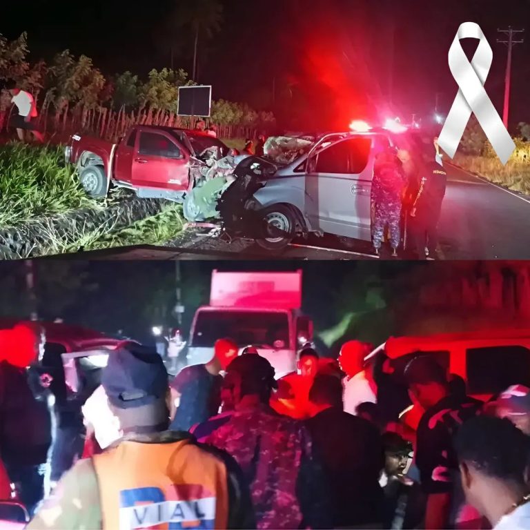 Dos personas fallecen en trágico accidente de tránsito tras fuerte choque frontal en carretera