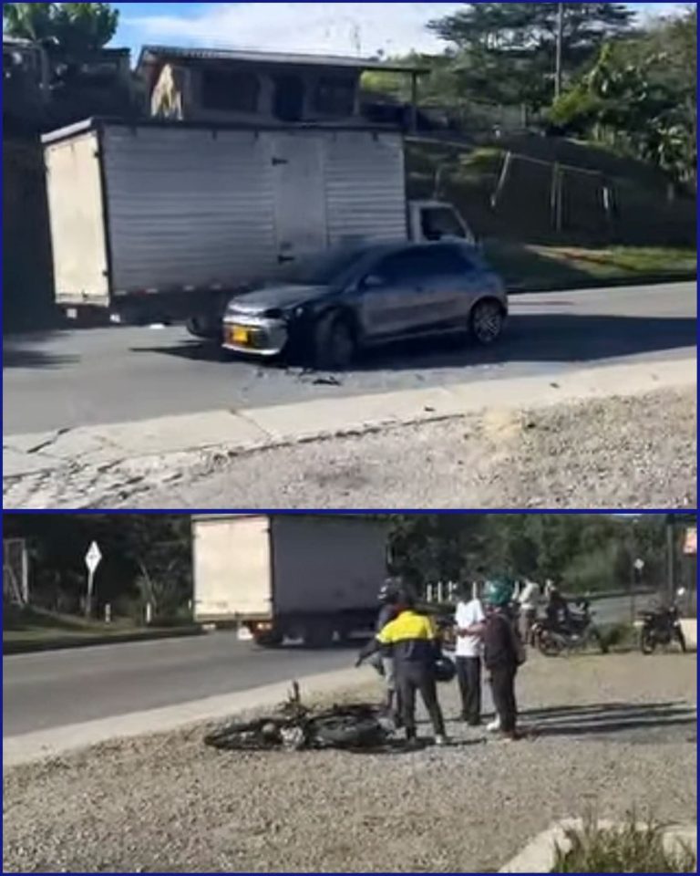 Accidente entre motocicleta y automóvil genera alarma en la vía Timbío–Popayán