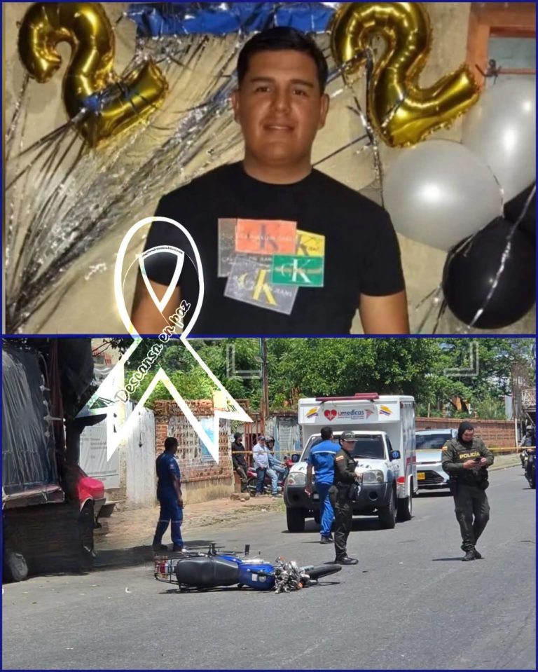 Joven de 23 años fallece en accidente de tránsito en la Avenida Camilo Daza; un policía resultó herido