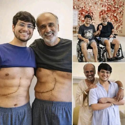 Hijo donó parte de su hígado a su padre y su historia conmueve al mundo