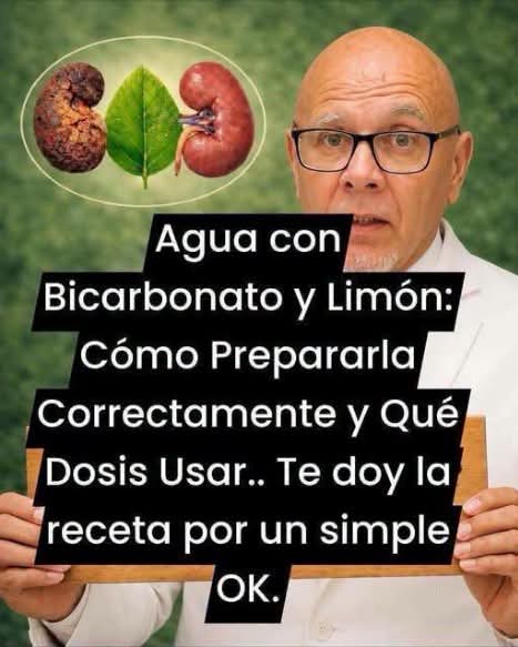 Agua con bicarbonato y limón: lo que realmente debes saber antes de tomarla