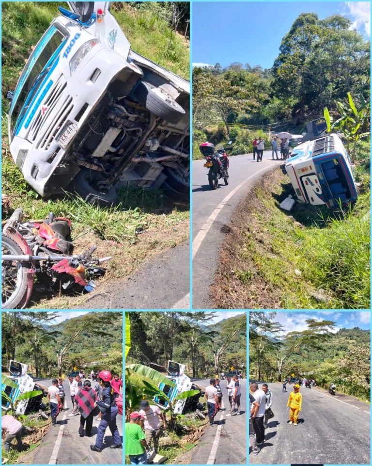 Accidente de tránsito deja una persona herida en la vía Rosas – La Sierra