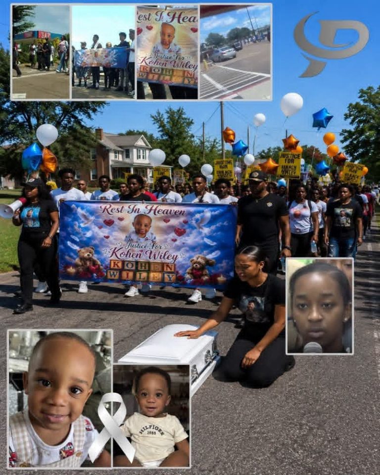 Comunidad marcha para pedir justicia por Kohen Wiley, niño de 1 año fallecido tras un tiroteo