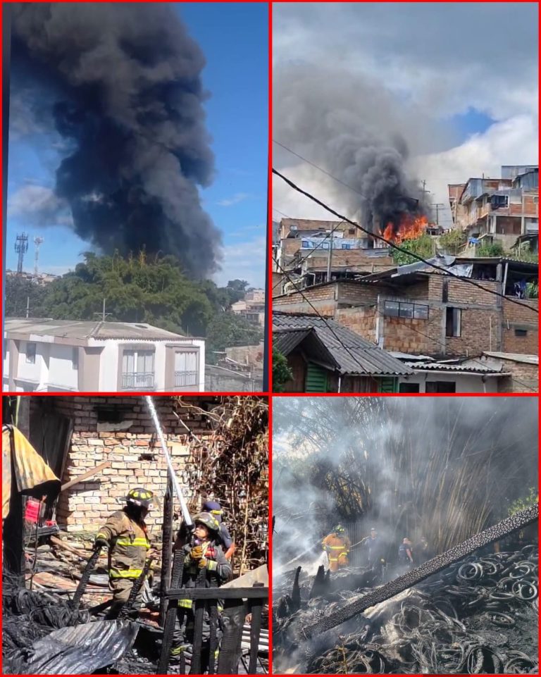 Dos incendios fueron atendidos este sábado en Popayán, Cauca