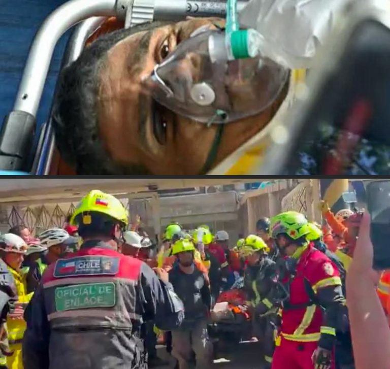 Rescatan con vida a vigilante tras pasar ocho días bajo los escombros y su historia conmueve al mundo